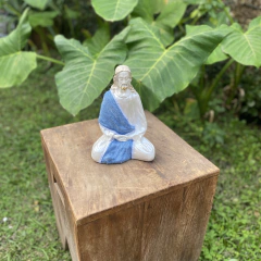 Jesus Meditando Gesso (19cm)(ATÉ 10 Dias P/ PRODUZIR 5) - Zenz Arts