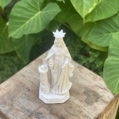 Escultura Santa Bárbara - Marmorite (20cm) - loja online