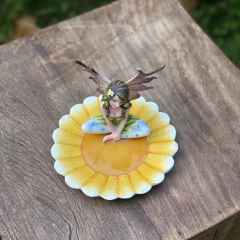 Imagem do Fada Girassol porta treco - Resina (15cm)