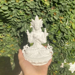 Escultura Deusa Tara - Marmorite (17cm) - loja online