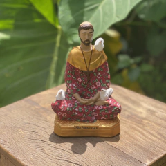 Escultura São Francisco de Assis Meditando 19cm - comprar online