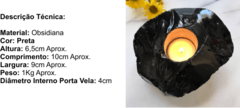 Porta Vela - Obsidiana (Extra 1,0kg a 1,2kg) - loja online