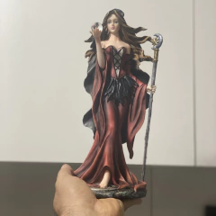 Bruxa Cajado Wicca Escultura - Resina (26cm)