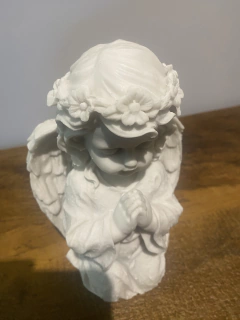 Escultura Anjo Orando - Mármore (22cm) - loja online