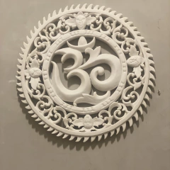 Mandala OM Marmorite p/ Parede - 39cm