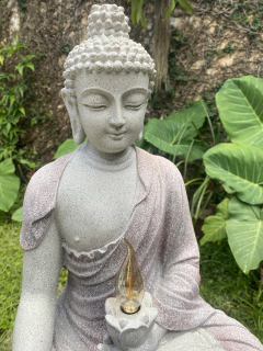 Luminária Buda Tibetano Marmorite 50cm - Colors - loja online