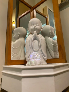 Fonte de Água Buda Espelhada - Marmorite (62cm) na internet