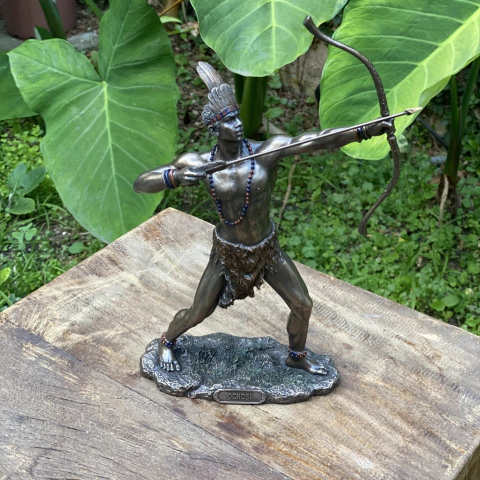 Estátua Oxossi Orixa - Resina Veronese