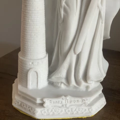Imagem do Escultura Santa Bárbara - Marmorite (20cm)