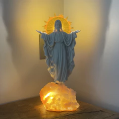 Escultura/Luminária Jesus Divino - Mármore - loja online