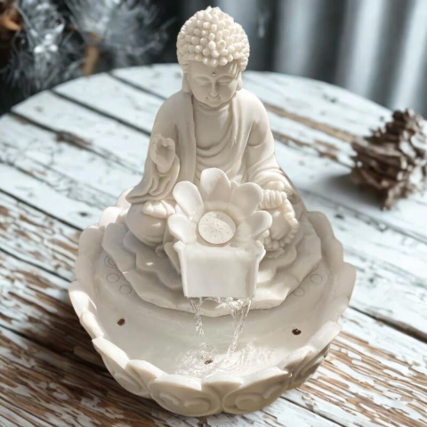 Fonte Buda Zen - Marmorite (27,5cm) - Bi-Volt - comprar online