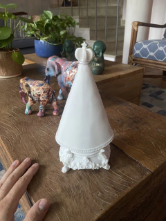 Escultura Nossa Senhora Aparecida - Marmorite (18cm) - loja online