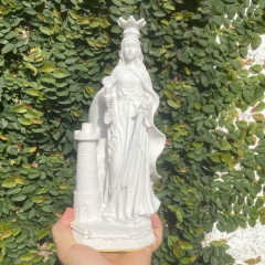Escultura Santa Bárbara - Marmorite (20cm)