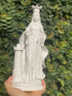 Escultura Santa Bárbara - Marmorite (20cm) na internet