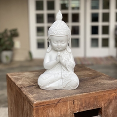 Buda Gasshô - Mãos Juntas - Marmorite (27cm) - comprar online