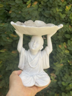 Luminária Buda Mármore Folha (23cm) - comprar online