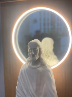 Escultura Jesus Mármore + Oratório - (38cm) - comprar online