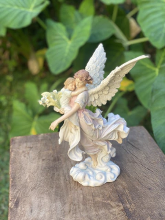 Anjo da Guarda Com Criança Veronese (Pintado à mão) - comprar online