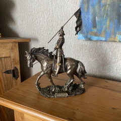 Escultura Joana D'arc No Cavalo Veronese