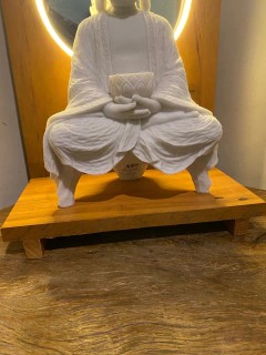 Buda Levitação + Oratório - Marmorite (38cm) na internet