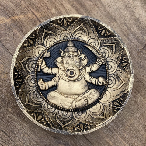 Incensário Ganesha - Resina (12,5cm)