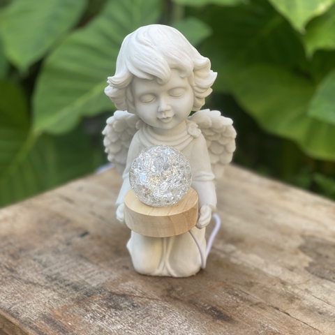 Luminária Anjo USB - Mármore (22cm) - comprar online