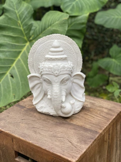 Escultura Ganesha 30cm - Fortuna Prosperidade - Marmorite - Zenz Arts
