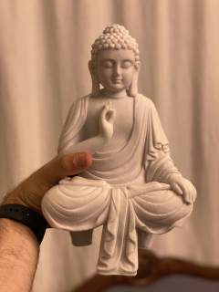 Buda Levitando Proteção - Marmorite (27cm) - Zenz Arts