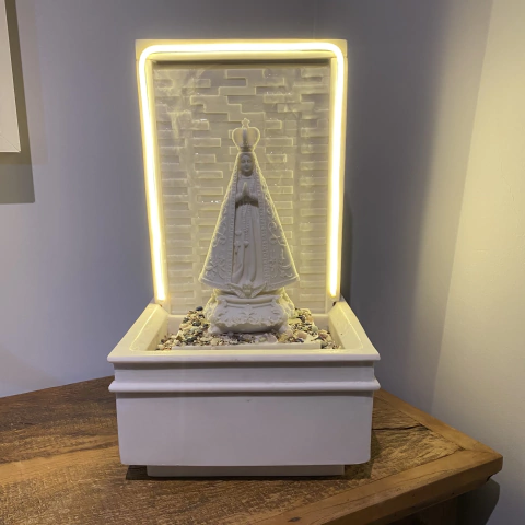 Fonte Nossa Senhora - Marmorite (45cm) - Bi-Volt