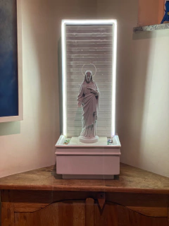 Fonte Água Sagrado Coração de Jesus - Marmorite (62cm) - comprar online