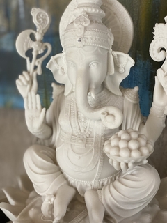 FONTE Água Ganesha - EM MARMORITE - Zenz Arts