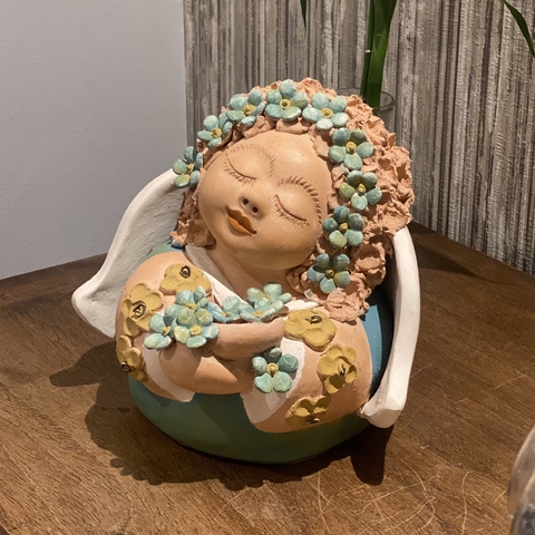 Escultura Anjo Cerâmica - Feito 100% à mão - comprar online