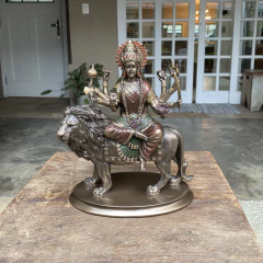 Escultura Durga Leão Meditação - Veronese (26cm) na internet