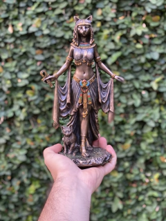 Escultura Egípcia - "Deusa Gata - Bastet" (26cm) - comprar online