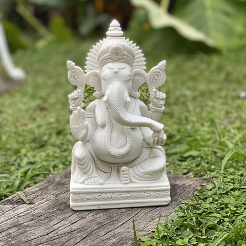 Ganesha 21cm - Fortuna Prosperidade - Marmorite