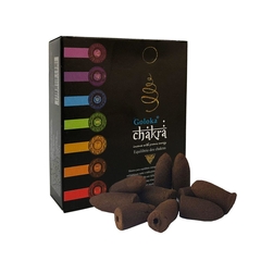 Incenso Chakras - Cone Cascata - Importado Goloka