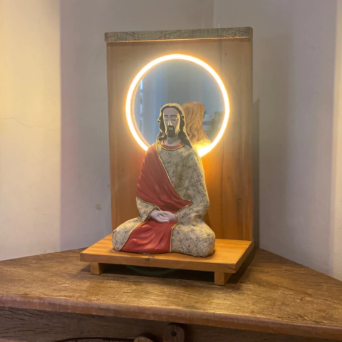Jesus + Oratório - (38cm) - (modelo 2)