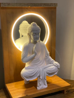 Buda Levitando + Oratório - Marmorite (38cm) - comprar online