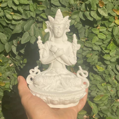 Escultura Deusa Tara - Marmorite (17cm) - Zenz Arts
