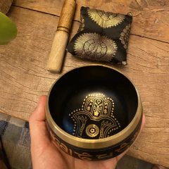 TIGELA TIBETANA 7 METAIS ORIN / TIBETAN SIGN BOWLS - (cópia) na internet