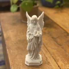 Escultura Arcanjo Gabriel - Mármore (22cm) - Zenz Arts