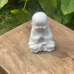 Escultura Buda Respeito - Resina (16cm)