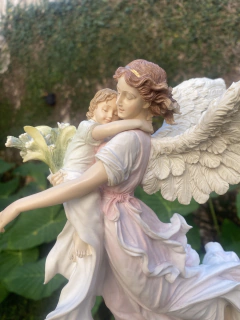 Anjo da Guarda Com Criança Veronese (Pintado à mão) na internet