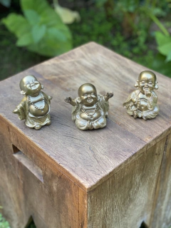 Imagem do Trio Monges Alegria - Resina (11.5cm)