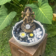 Fonte de Água Ganesha Marmorite (41cm)