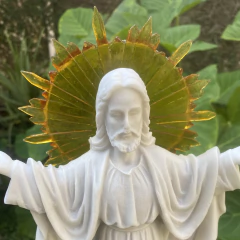 Escultura/Luminária Jesus Divino - Mármore - comprar online