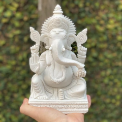 Ganesha 21cm - Fortuna Prosperidade - Marmorite