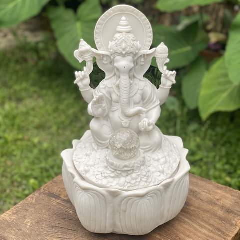 Fonte de Água Ganesha Marmorite (35cm)