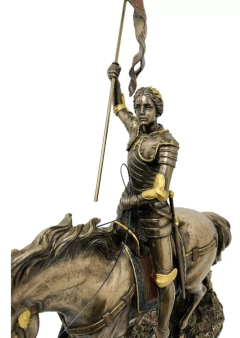 Escultura Joana D'arc No Cavalo Veronese - loja online