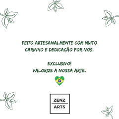 10 UNIDADES - São Francisco de Assis Meditando/Lótus - Gesso (19cm) (15 DIAS UTEIS PARA PRODUZIR) - Zenz Arts